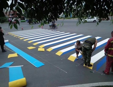 哈尔滨哈尔滨彩色路面标线施工